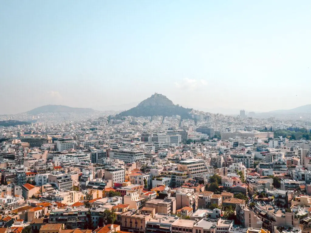 Ausblick über Athen
