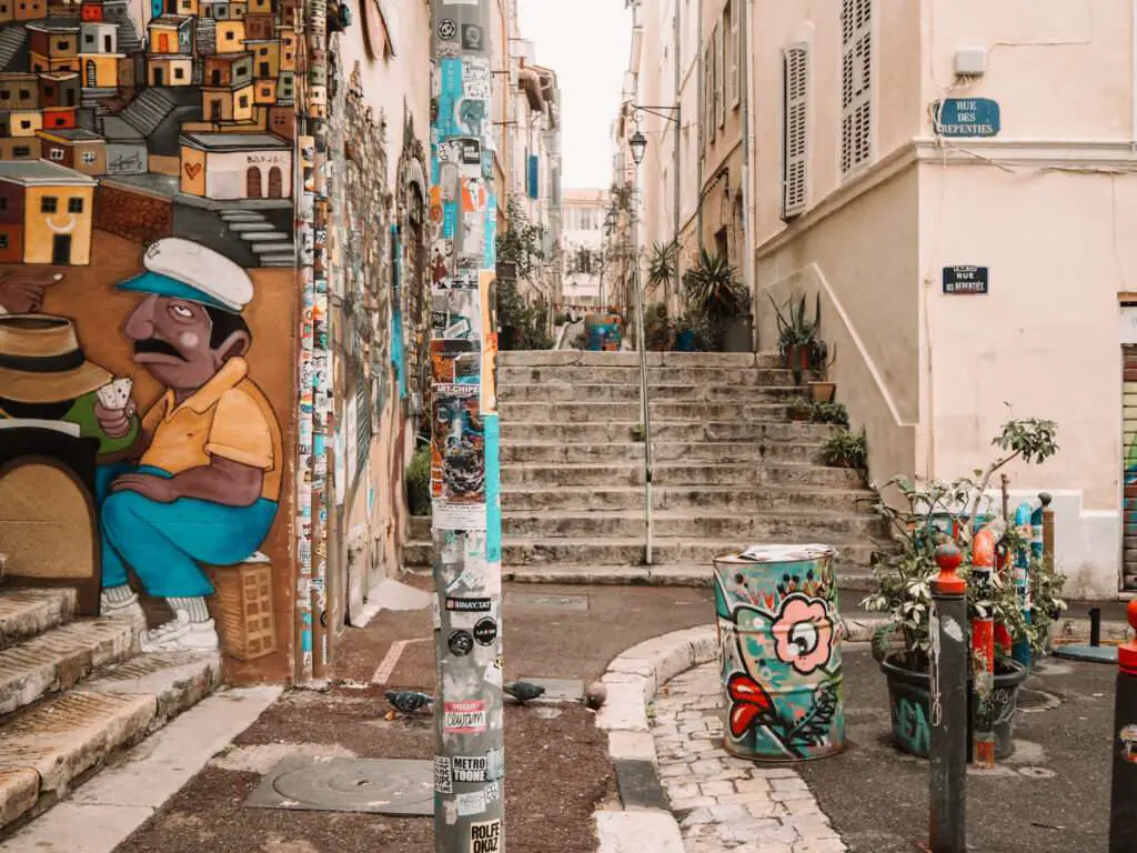 Street Art im Stadtviertel Le Panier in Marseille