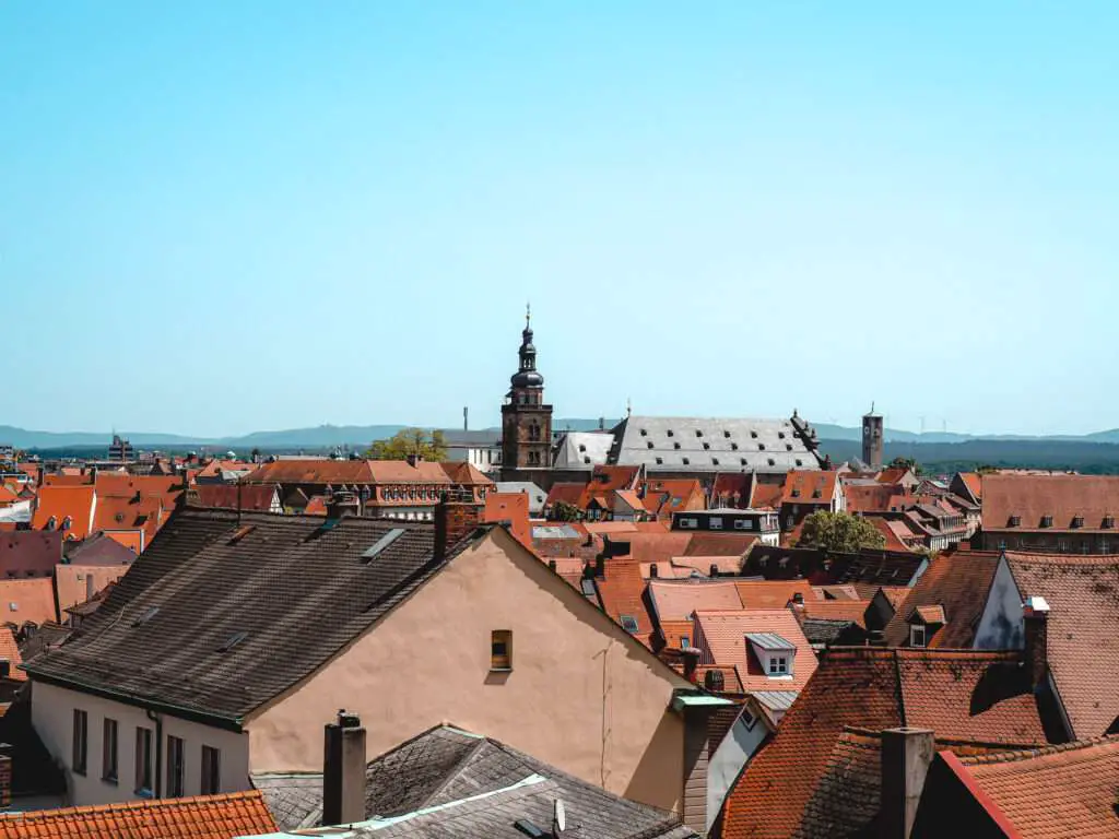 Ausblick vom Rosengarten Bamberg