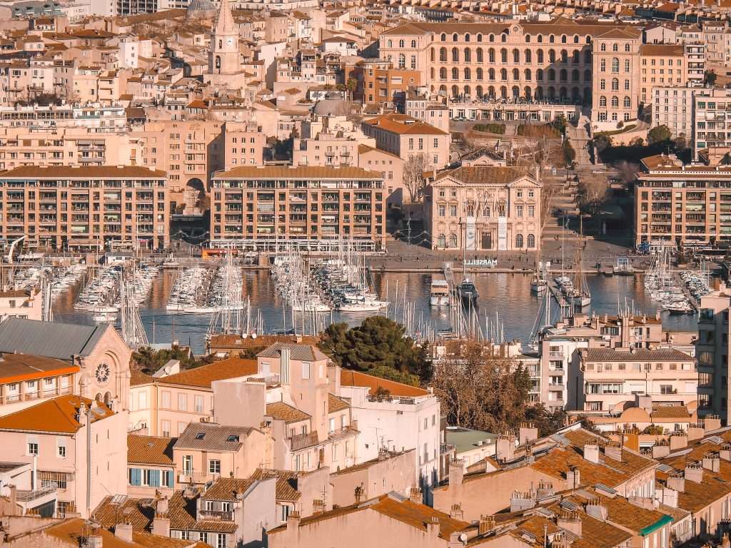Ausblick auf Alten Hafen Marseille