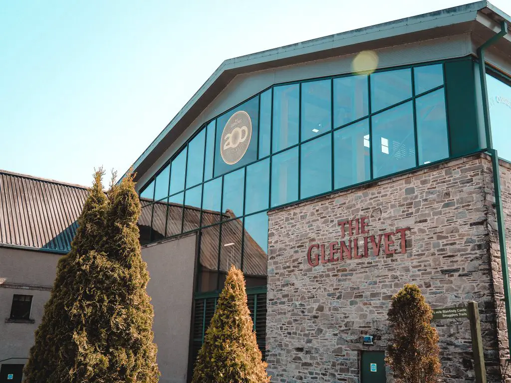 Blick auf Glenlivet Distillery