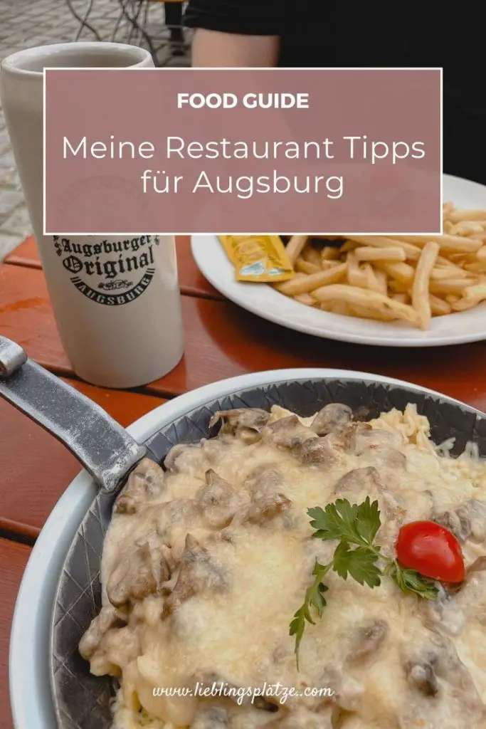 Pinterest Pin - Meine Restaurant Tipps für Augsburg