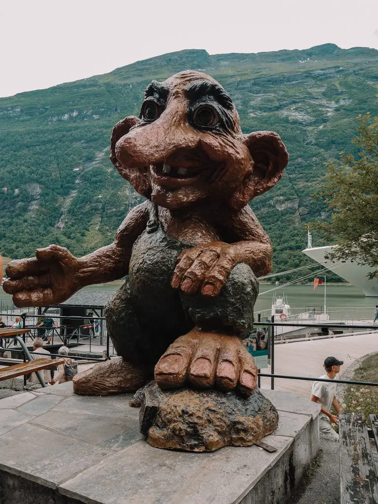 Troll Skulptur Geiranger