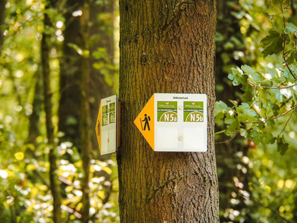 beschilderung salzwanderweg bad friedrichshall