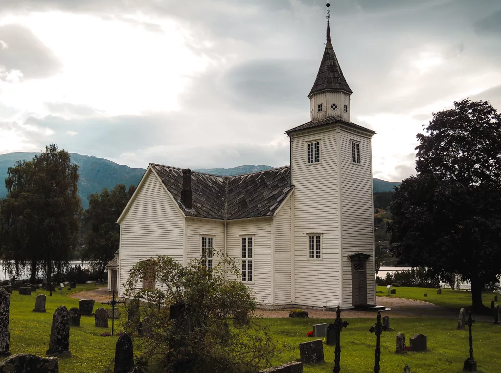 Ulvik Kyrkje Norwegen