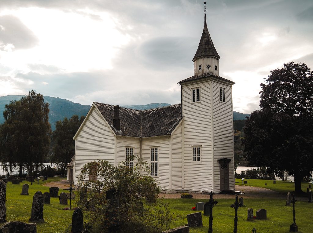 Ulvik Kyrkje Norwegen