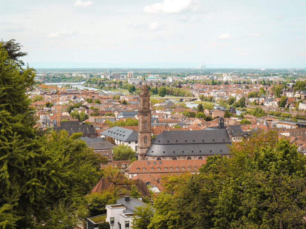 Ausblick Heidelberg vom Heidelberger Schloss