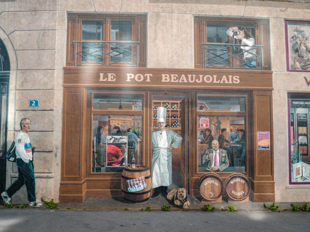 Paul Bocuse am Fresque des Lyonnais