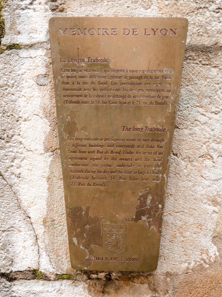 the longue traboule lyon