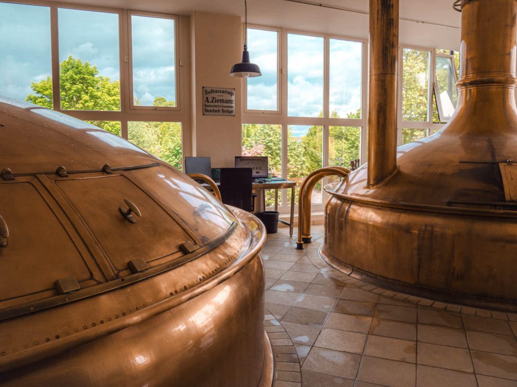 kuchlbauer weißbier brauerei sudkessel