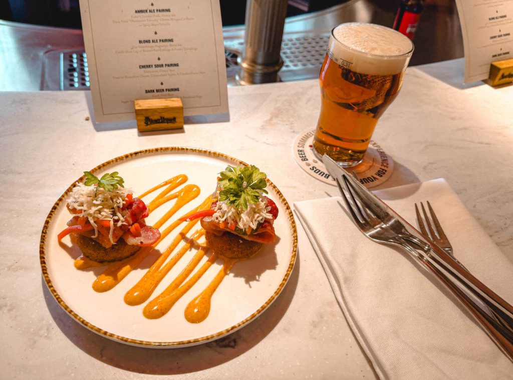 2. Gang Bier Sommelier Dinner Pilsner Urquell Experience Prag