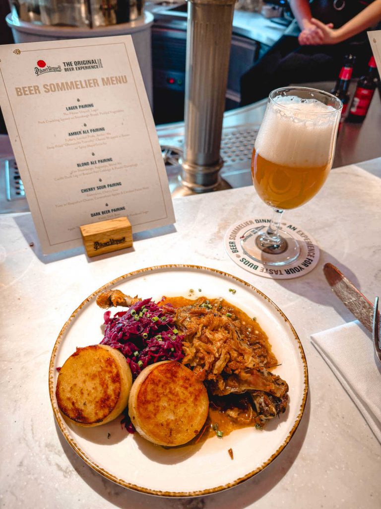 3. Gang Bier Sommelier Dinner Pilsner Urquell Experience Prag