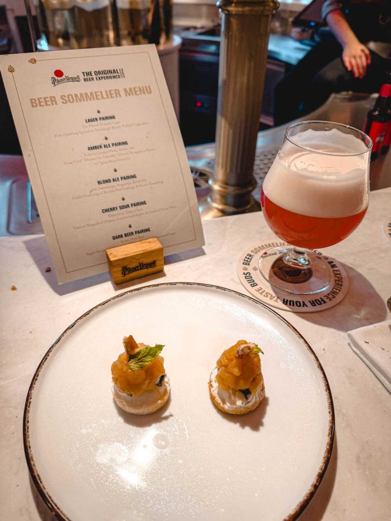 4. Gang Bier Sommelier Dinner Pilsner Urquell Experience Prag