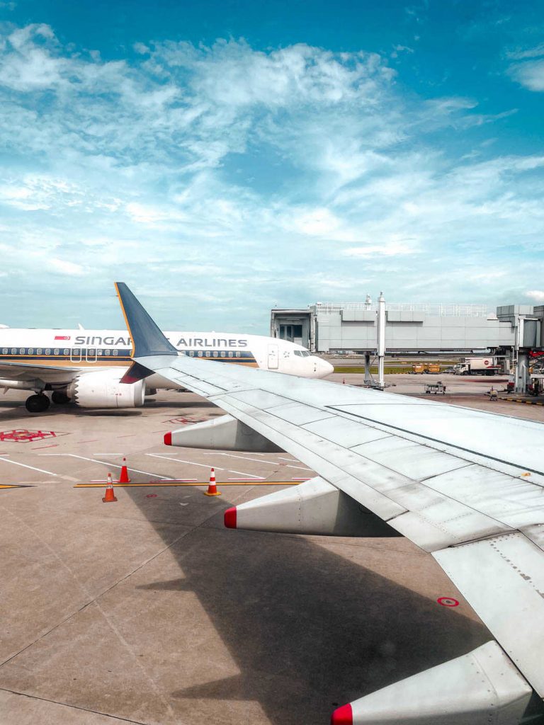 Singapore Airlines am Singapore Changi Airport